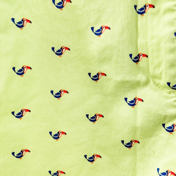 Juniper and Lime Toucan Print Lime Green Shorts Size 6 - Picture 2 of 8
